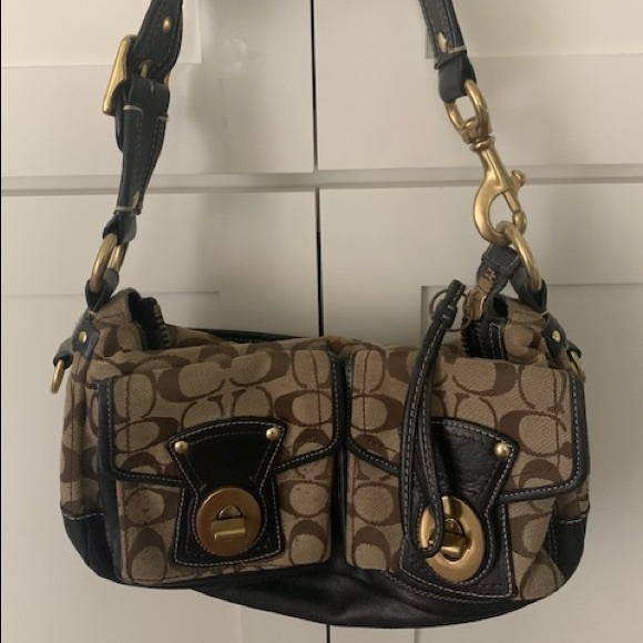 Coach monogram handbag - Picture 1 of 2